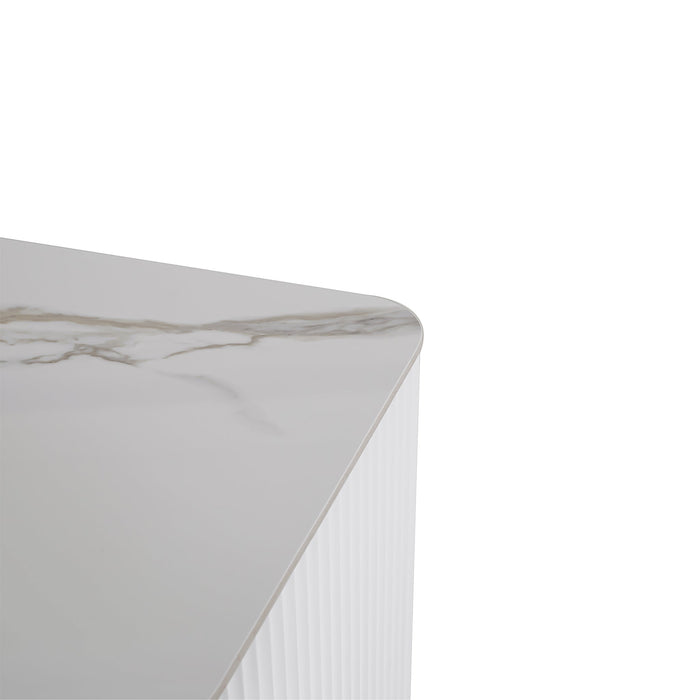 CST8636-IG Bedside Table - White