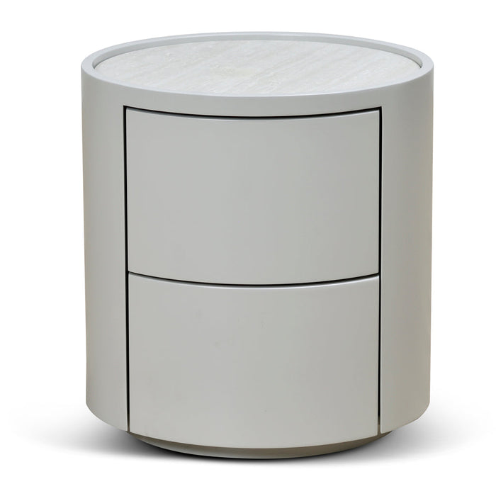 CST8637-IG Bedside Table - Light Grey