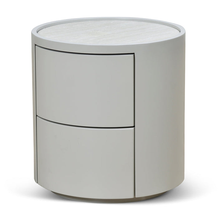 CST8637-IG Bedside Table - Light Grey