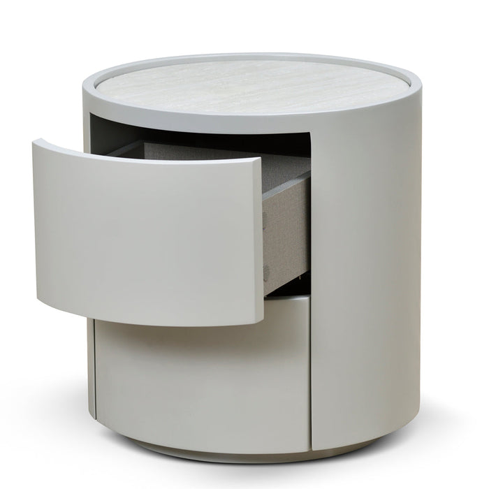 CST8637-IG Bedside Table - Light Grey