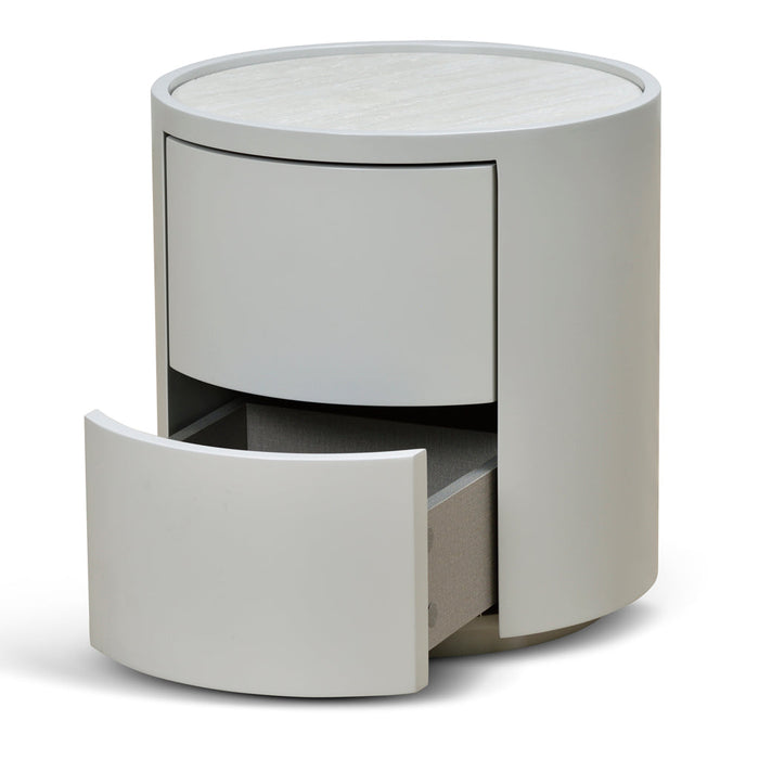 CST8637-IG Bedside Table - Light Grey