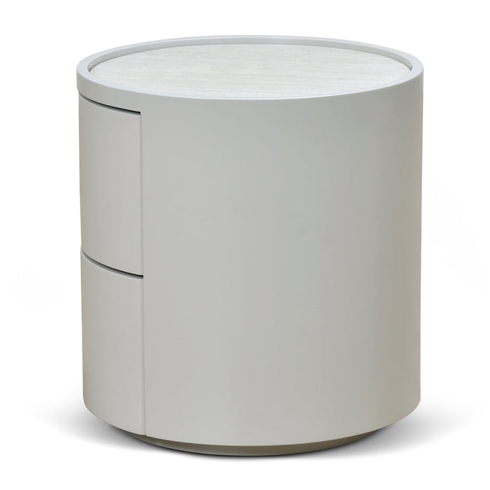 CST8637-IG Bedside Table - Light Grey