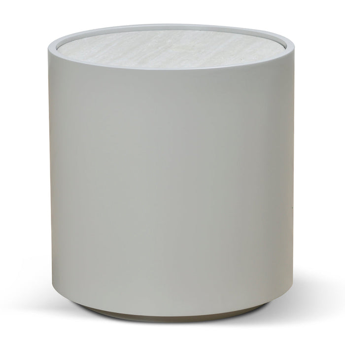 CST8637-IG Bedside Table - Light Grey