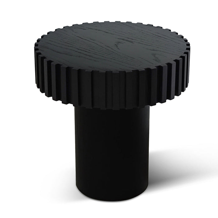 CST8676-CN 50cm Round Side Table - Full Black