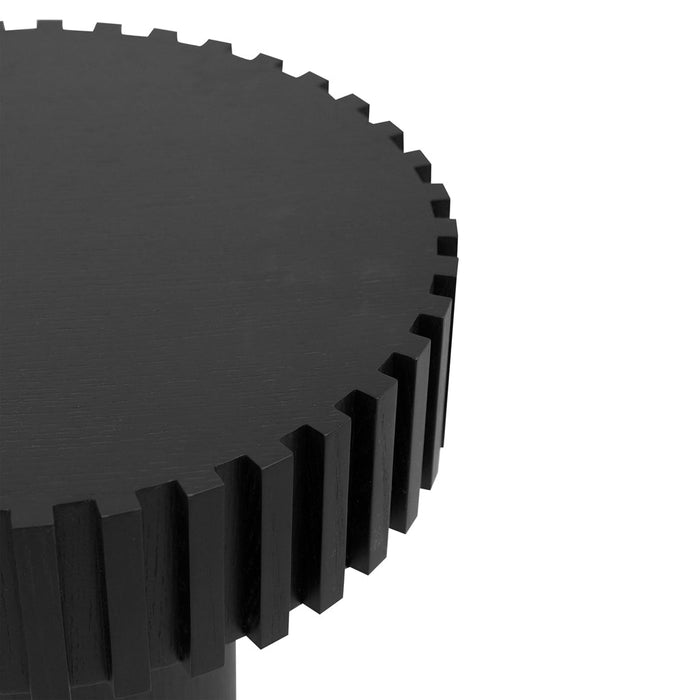 CST8676-CN 50cm Round Side Table - Full Black