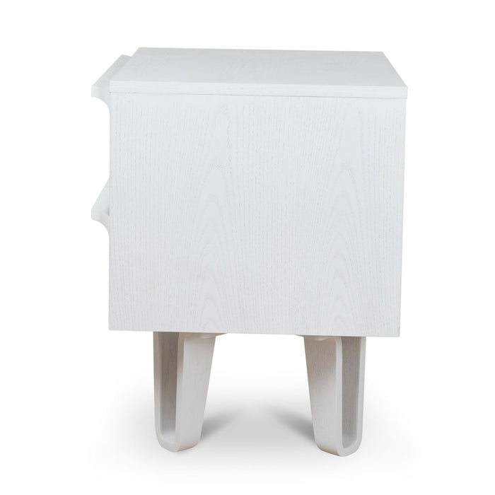 CST8685-DR Bedside Table - Full White