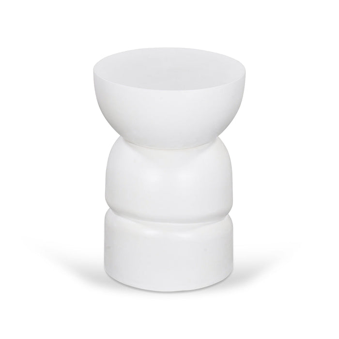 Anttoni 38cm Round Side Table - White