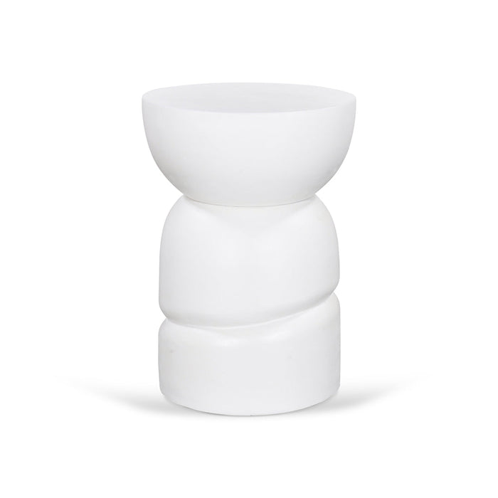 Anttoni 38cm Round Side Table - White
