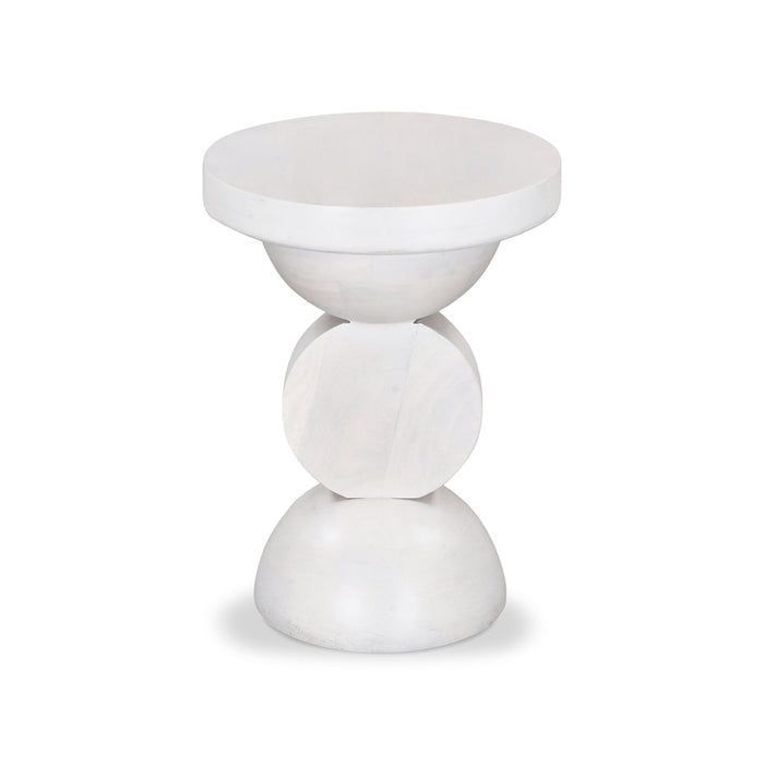 CST8731-RB 38cm Round Side Table - Cafe White