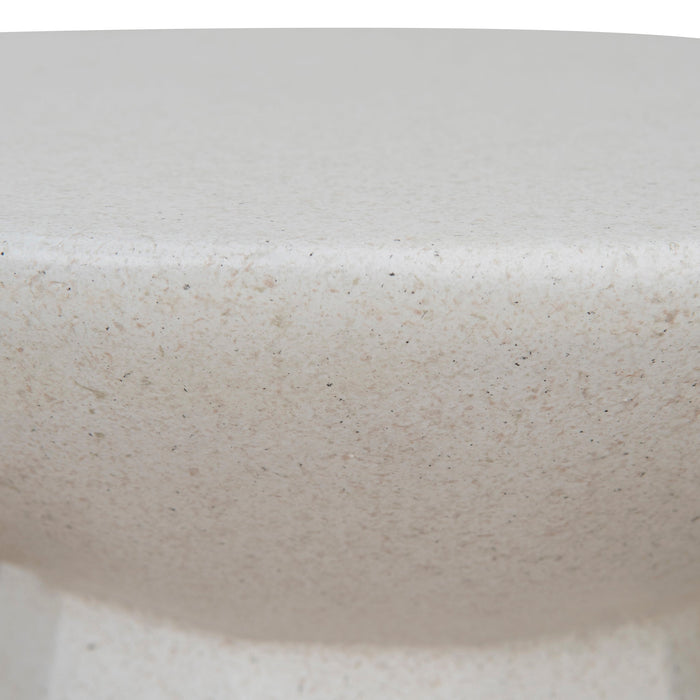 CST8803-NY 42cm Fibre Glass Side Table - White