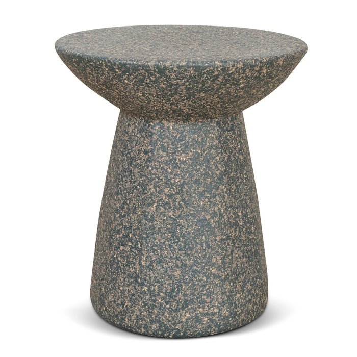 CST8804-NY 42cm Fibre Glass Side Table - Charcoal Latte