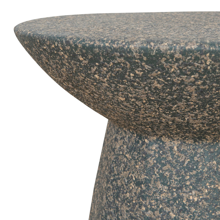 CST8804-NY 42cm Fibre Glass Side Table - Charcoal Latte