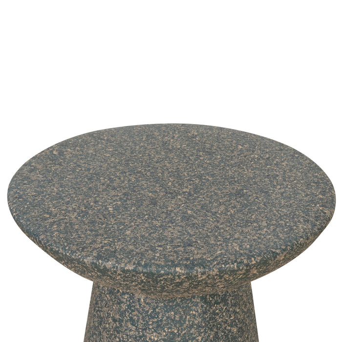 CST8804-NY 42cm Fibre Glass Side Table - Charcoal Latte