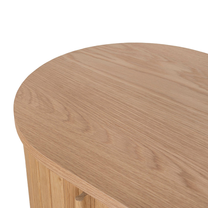 Linea 55cm Side Table - Natural