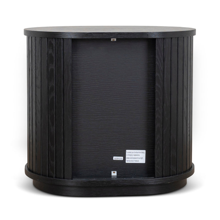Linea 55cm Side Table - Full Black