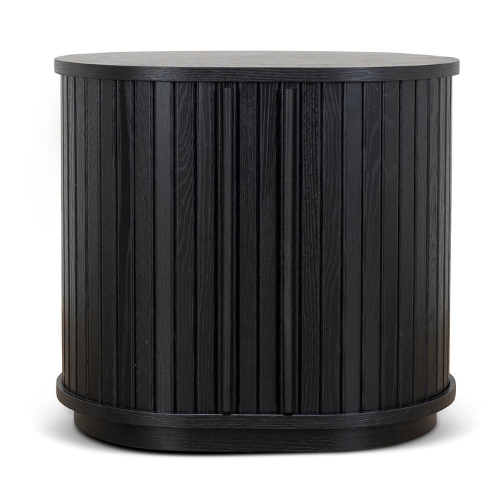 Linea 55cm Side Table - Full Black