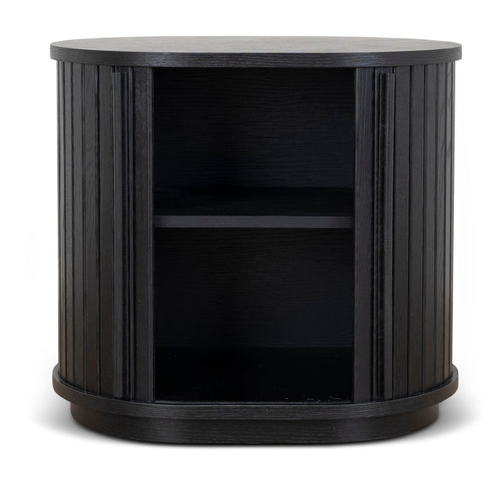 Linea 55cm Side Table - Full Black