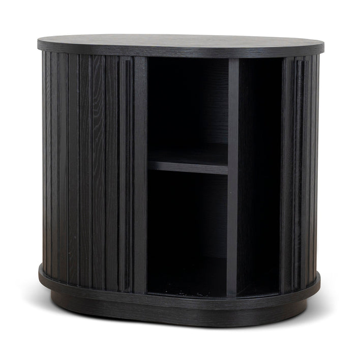 Linea 55cm Side Table - Full Black