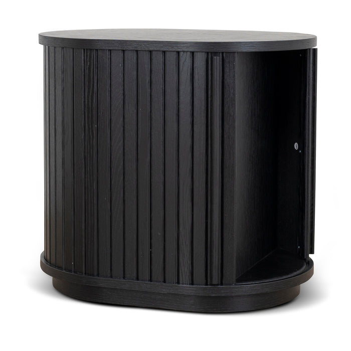 Linea 55cm Side Table - Full Black