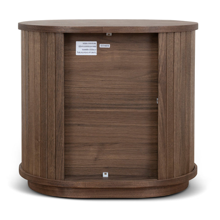 Linea 55cm Side Table - Walnut