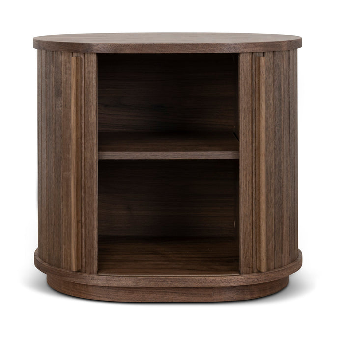 Linea 55cm Side Table - Walnut