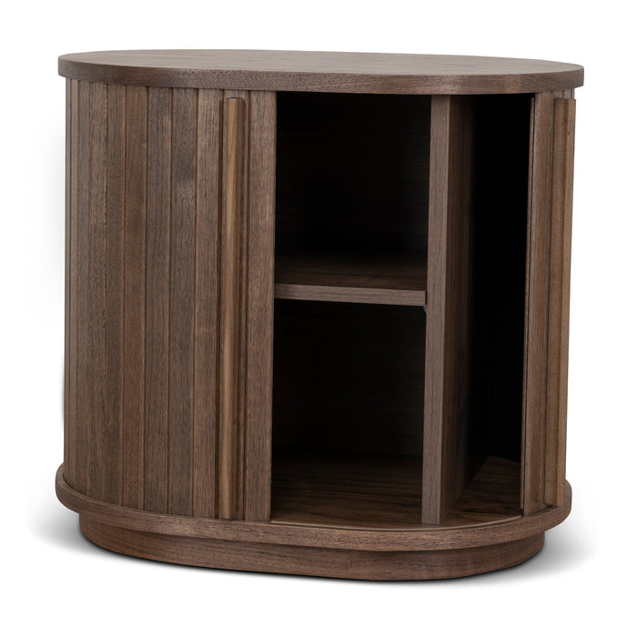 Linea 55cm Side Table - Walnut