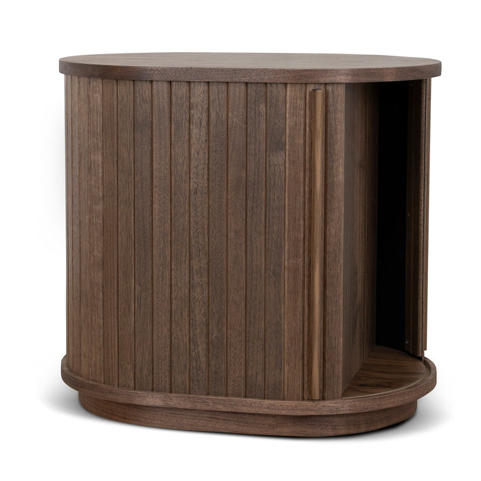 Linea 55cm Side Table - Walnut
