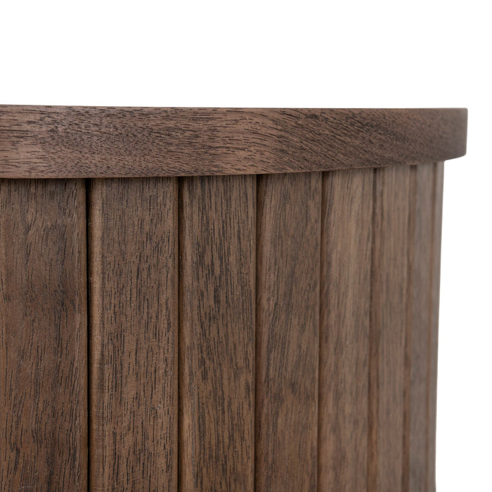 Linea 55cm Side Table - Walnut