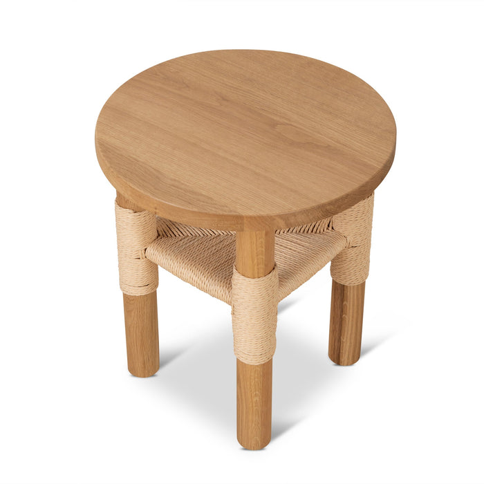 CST8870-OW 42cm Round Side Table - Natural