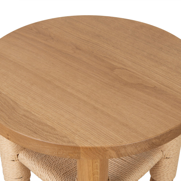 CST8870-OW 42cm Round Side Table - Natural