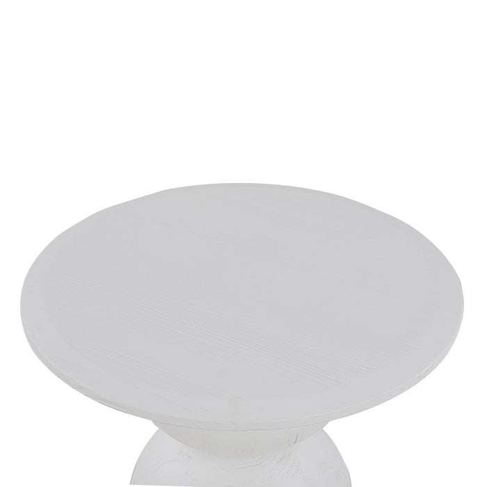 CST8956-NI Round Side Table - Full White