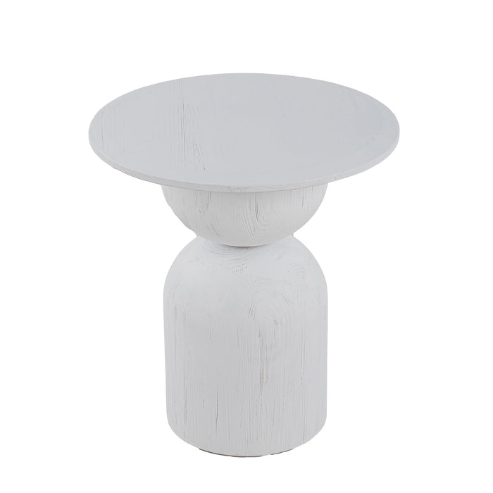 CST8956-NI Round Side Table - Full White