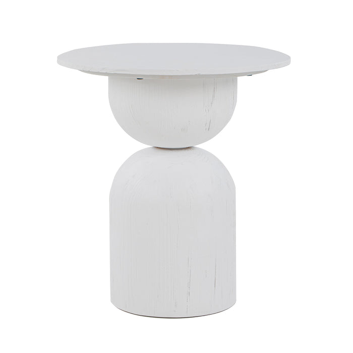 CST8956-NI Round Side Table - Full White