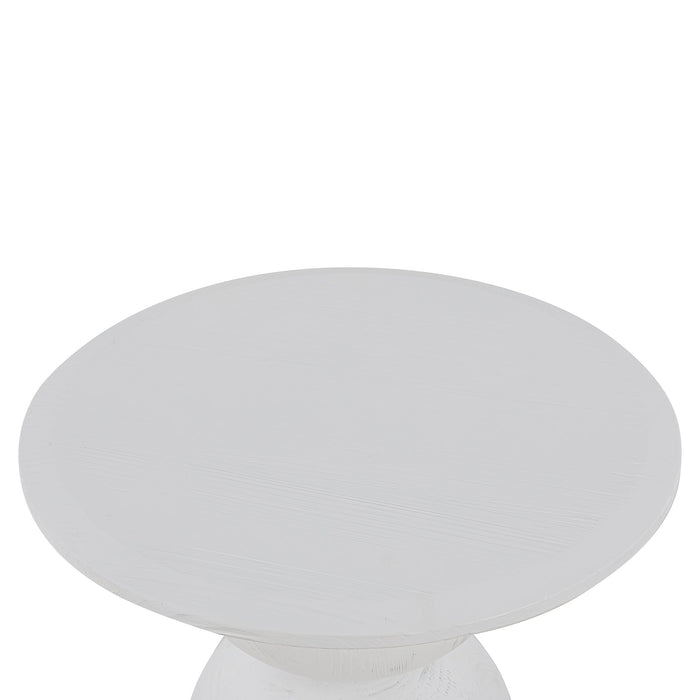 CST8956-NI Round Side Table - Full White