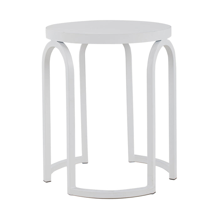 CST8957-NI Oak Side Table - Full White