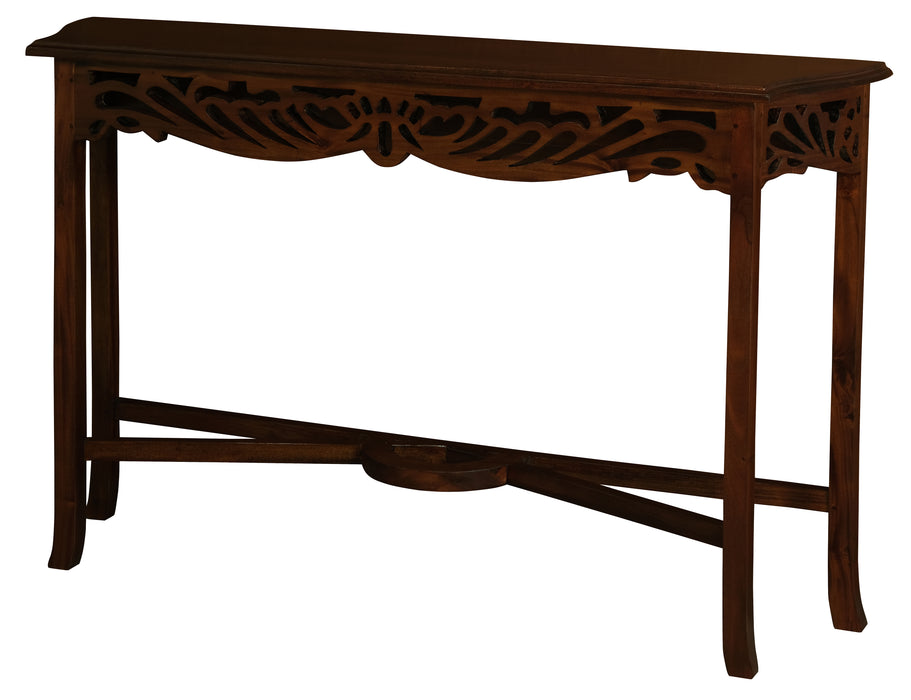 Jepara Carved Hall Table - Large (Mahogany)
