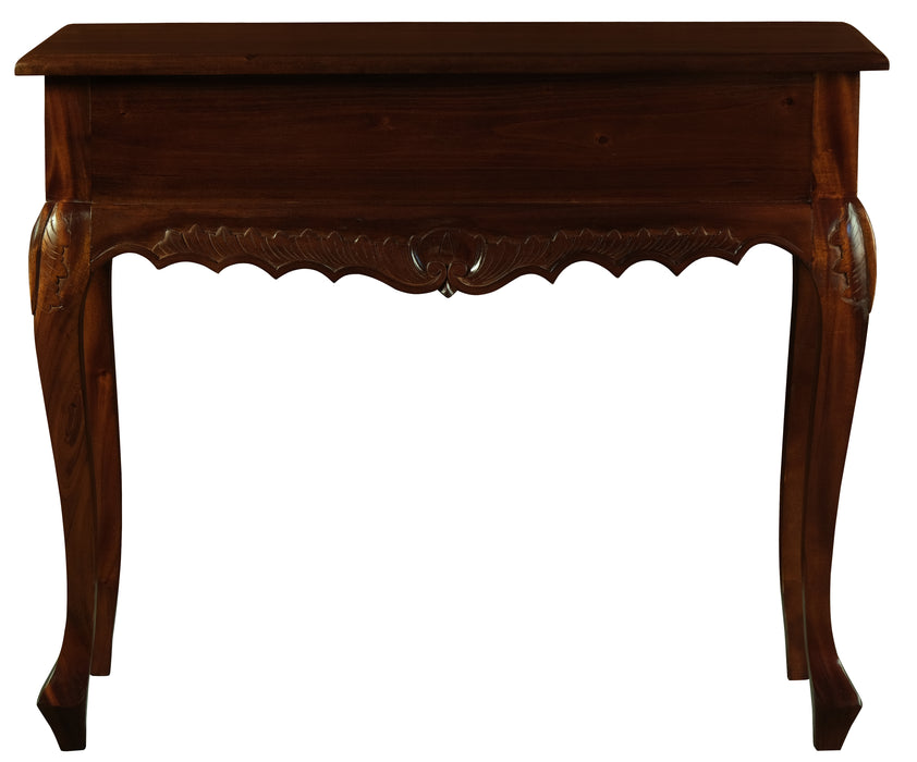 Jepara 1 Drawer Carved Sofa/Hall Table (Mahogany)