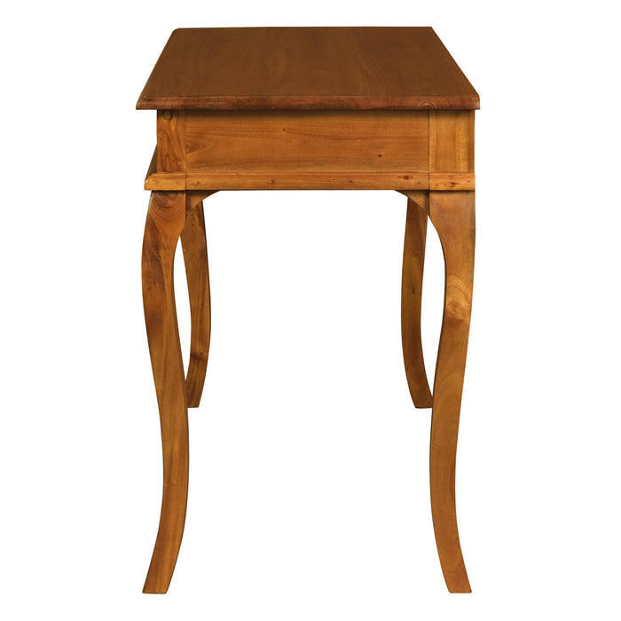 Queen Ann 1 Drawer Sofa Table (Light Pecan)