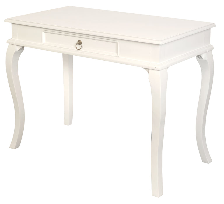 Queen Ann 1 Drawer Sofa Table (White)