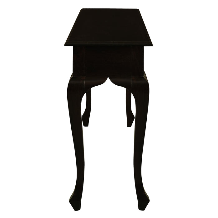 Queen Ann 2 Drawer Sofa Table (Chocolate)