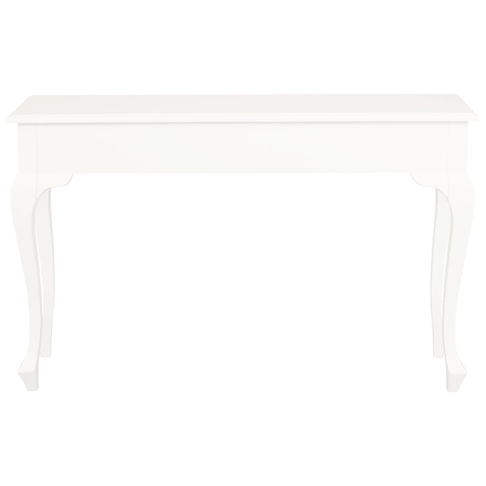 Queen Ann 2 Drawer Sofa Table (White)