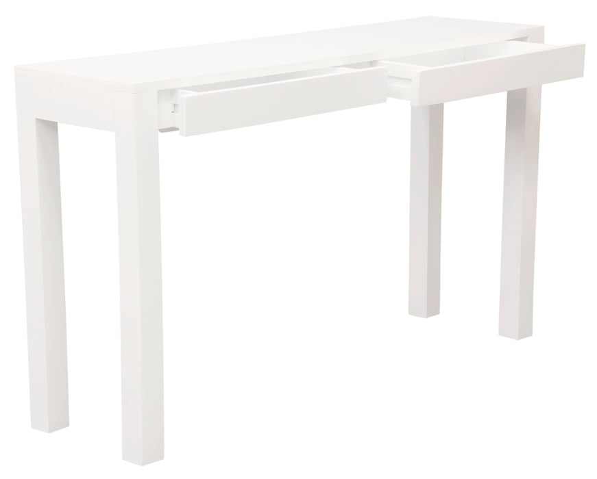 Amsterdam 2 Drawer Sofa Table (White)