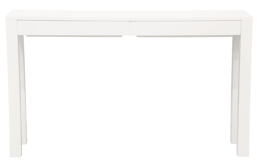 Amsterdam 2 Drawer Sofa Table (White)