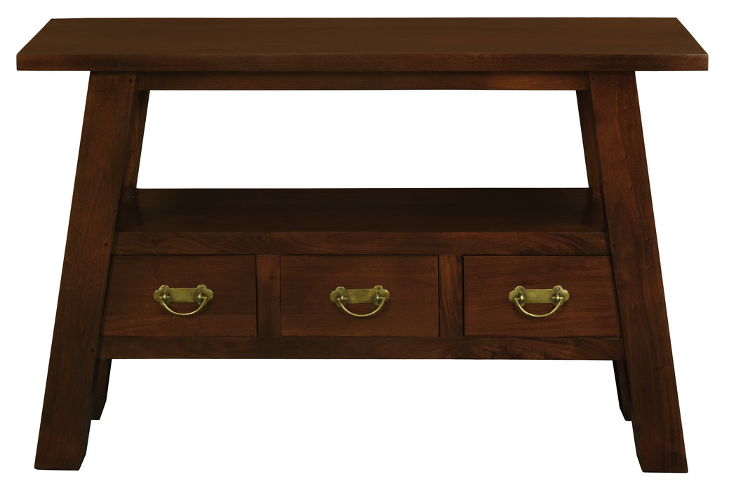 Tokyo 3 Drawer Sofa/Hall Table (Mahogany)