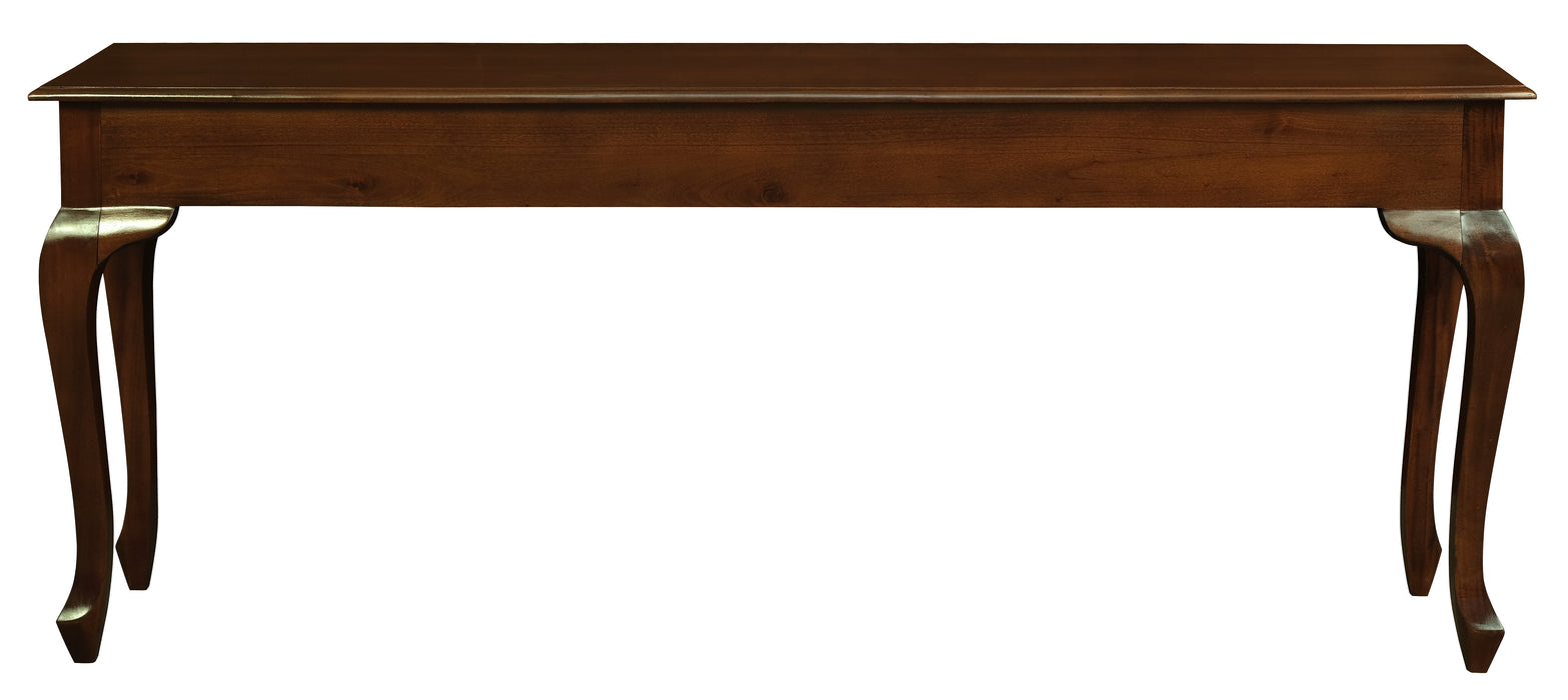 Queen Anne 3 Drawer Sofa Table (Mahogany)