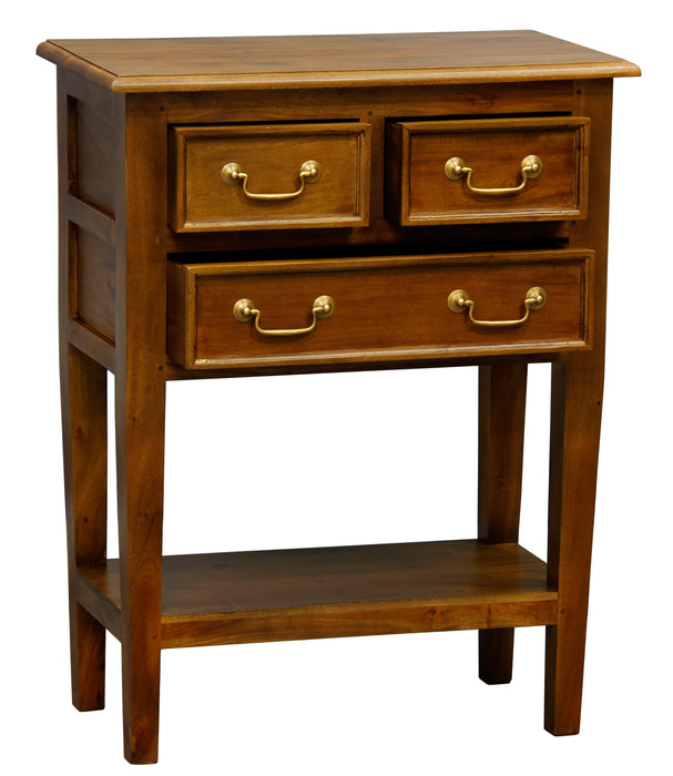 Tasmania 3 Drawer Sofa Table (Light Pecan)