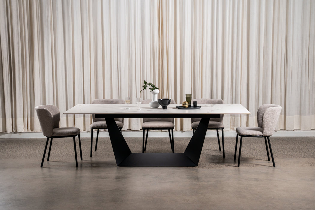 Symphony Fixed Dining Table Marmo Ceramic