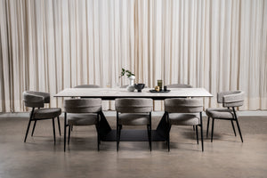 Symphony Fixed Dining Table Marmo Ceramic