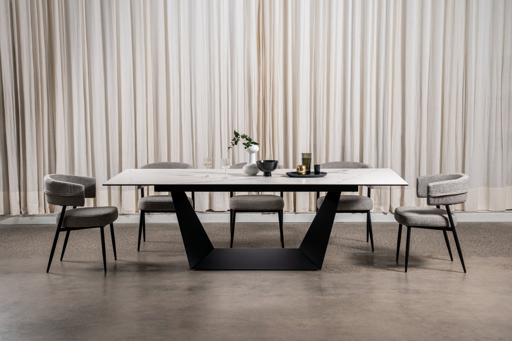 Symphony Fixed Dining Table Marmo Ceramic