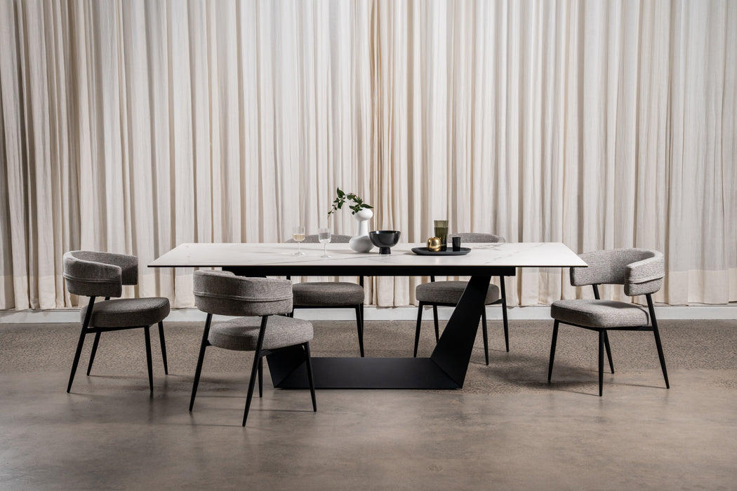 Symphony Fixed Dining Table Marmo Ceramic